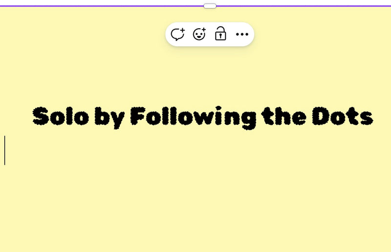 Soloing By Following the Dots